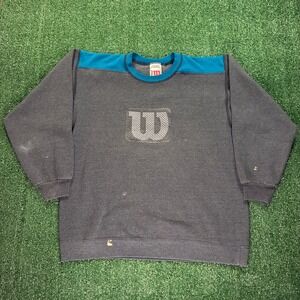 Vintage 90s Wilson‎ Embroidered Crewneck Sweatshirt
